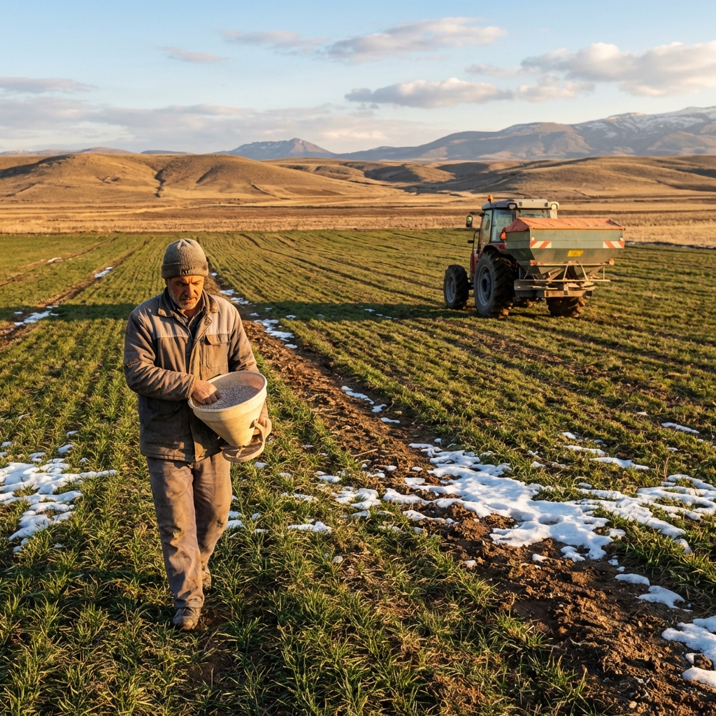 Şubat Ayı Gübreleme Takvimi: İç Anadolu Buğday Tarlaları